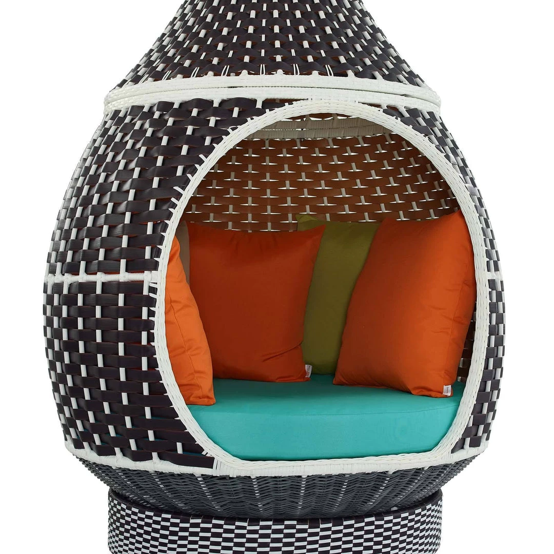 Modway Palace Outdoor Patio Wicker Rattan Hanging Pod Swing Chairs 4 Modway Palace Outdoor Patio Wicker Rattan Hanging Pod Swing Chairs