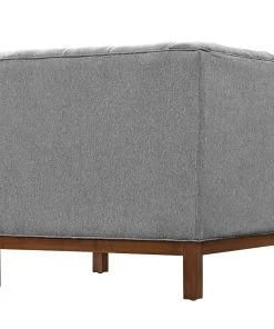 Modway Panache Upholstered Fabric Armchair Expectation Gray