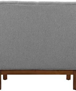 Modway Panache Upholstered Fabric Armchair Expectation Gray