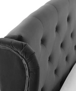 Modway Penelope Tufted Wingback Queen Performance Velvet Platform Bed Charcoal 13 Modway Penelope Tufted Wingback Queen Performance Velvet Platform Bed Charcoal