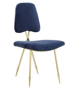 Modway Ponder Dining Side Chair Set Of 2 Navy