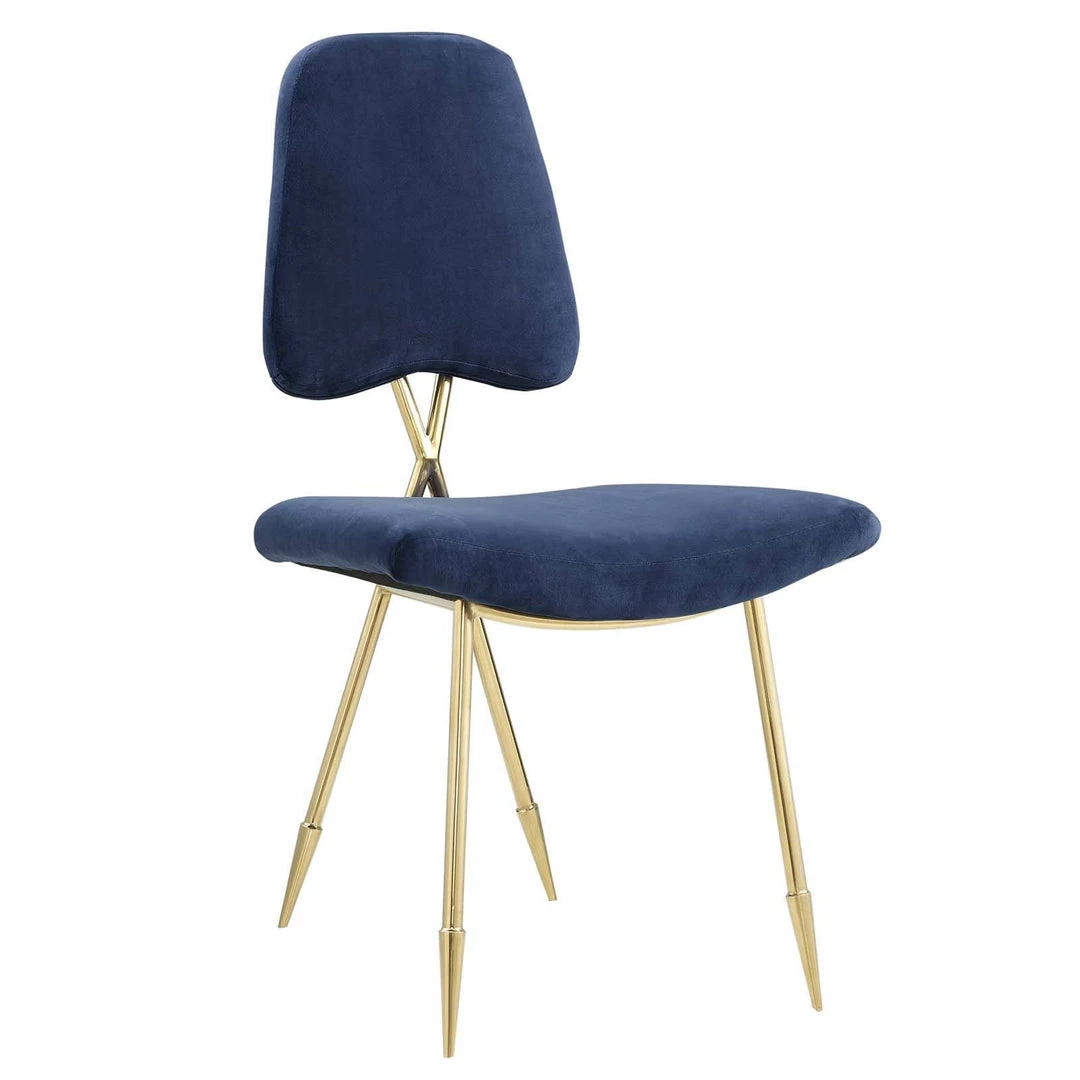 Modway Ponder Dining Side Chair Set Of 2 Navy 2 Modway Ponder Dining Side Chair Set Of 2 Navy
