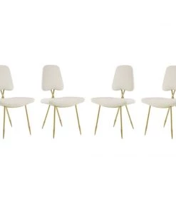 Modway Ponder Dining Side Chair Set Of 4 Ivory