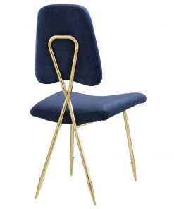 Modway Ponder Dining Side Chair Set Of 4 Navy Dining Chairs