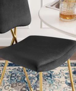 Modway Ponder Performance Velvet Bar Stool Black Stools 14 Modway Ponder Performance Velvet Bar Stool Black Stools