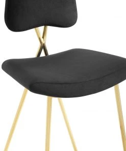 Modway Ponder Performance Velvet Bar Stool Black Stools 13 Modway Ponder Performance Velvet Bar Stool Black Stools