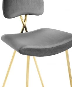 Modway Ponder Performance Velvet Bar Stool Gray Stools 13 Modway Ponder Performance Velvet Bar Stool Gray Stools