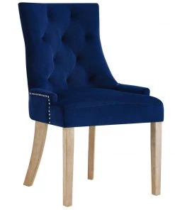 Modway Pose Dining Chair Performance Velvet Set Of 4 Navy Dining Chairs