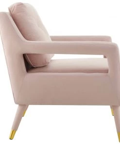 Modway Premise Accent Lounge Performance Velvet Armchair Pink