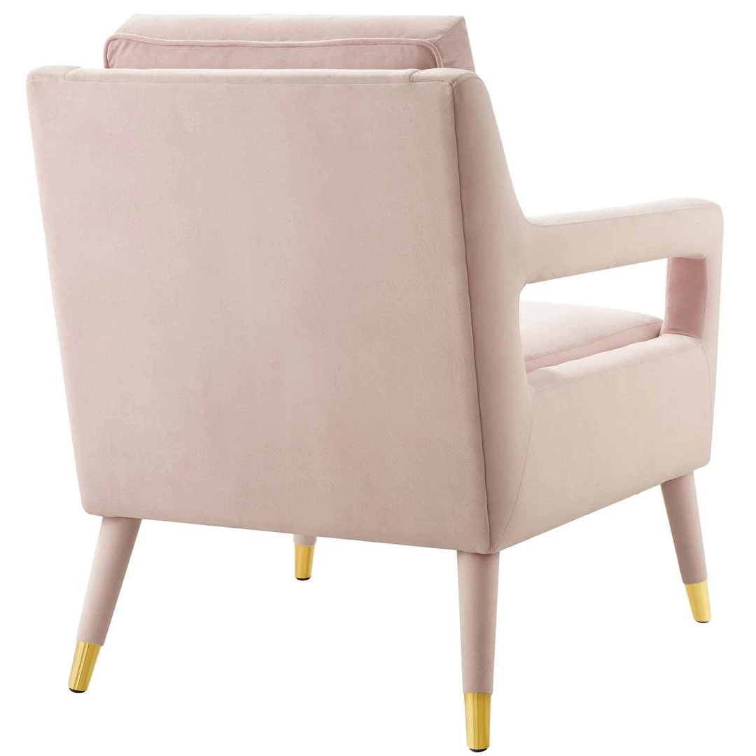 Modway Premise Accent Lounge Performance Velvet Armchair Pink 3 Modway Premise Accent Lounge Performance Velvet Armchair Pink