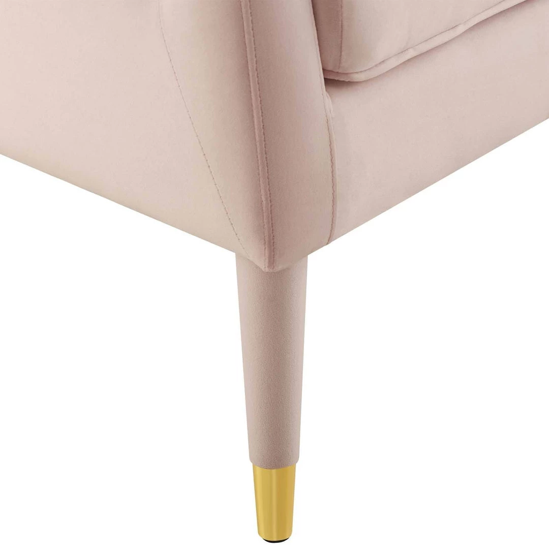 Modway Premise Accent Lounge Performance Velvet Armchair Pink 6 Modway Premise Accent Lounge Performance Velvet Armchair Pink