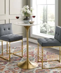 Modway Stools Privy Gold Stainless Steel Performance Velvet Counter Stool Set Of 2 Gold Charcoal 8 Modway Stools Privy Gold Stainless Steel Performance Velvet Counter Stool Set Of 2 Gold Charcoal