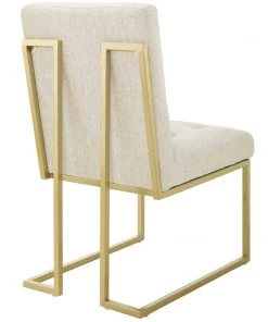 Modway Dining Chairs Privy Gold Stainless Steel Upholstered Fabric Dining Accent Chair Set Of 2 Gold Beige 7 Modway Dining Chairs Privy Gold Stainless Steel Upholstered Fabric Dining Accent Chair Set Of 2 Gold Beige