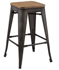 Modway Stools Promenade Counter Stool Set Of 4 Brown