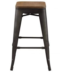 Modway Stools Promenade Counter Stool Set Of 4 Brown 7 Modway Stools Promenade Counter Stool Set Of 4 Brown