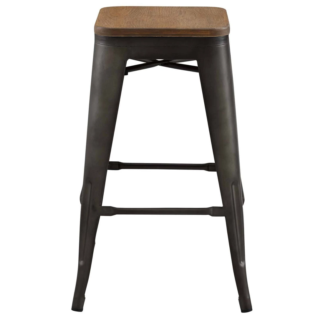 Modway Stools Promenade Counter Stool Set Of 4 Brown 3 Modway Stools Promenade Counter Stool Set Of 4 Brown