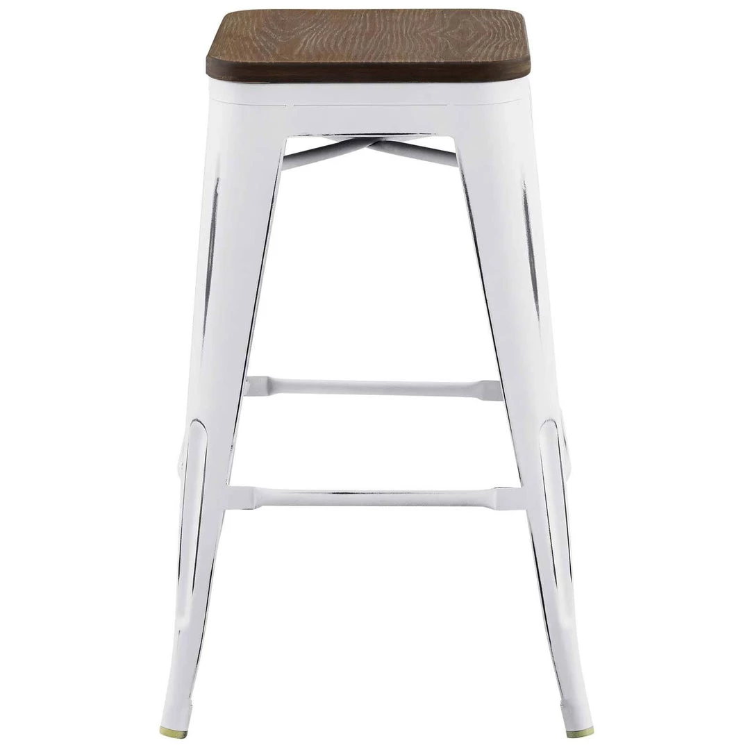 Modway Promenade Counter Stool Set Of 4 White Stools 3 Modway Promenade Counter Stool Set Of 4 White Stools