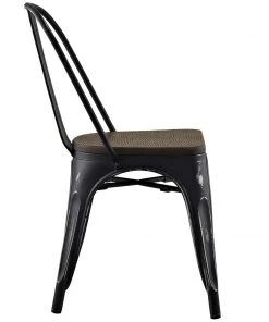 Modway Promenade Dining Side Chair Set Of 4 Black Dining Chairs