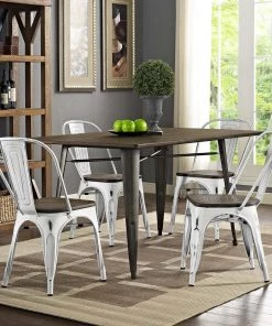 Modway Promenade Dining Side Chair Set Of 4 White