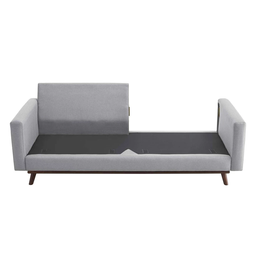 Modway Prompt Upholstered Fabric Sofa Light Gray SOFAS 7 Modway Prompt Upholstered Fabric Sofa Light Gray SOFAS