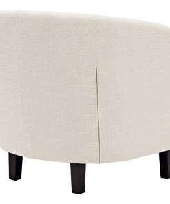 Modway Armchairs Prospect 2 Piece Upholstered Fabric Armchair Set Beige