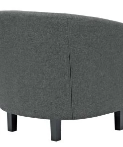 Modway Armchairs Prospect 2 Piece Upholstered Fabric Armchair Set Gray