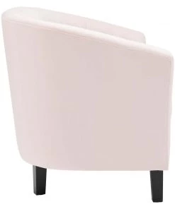 Modway Prospect Channel Tufted Performance Velvet Loveseat Pink