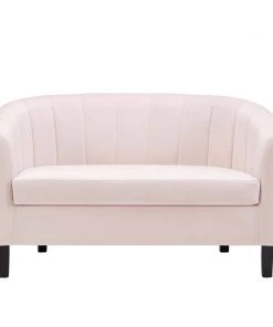 Modway Prospect Channel Tufted Performance Velvet Loveseat Pink 12 Modway Prospect Channel Tufted Performance Velvet Loveseat Pink