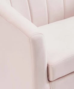 Modway Prospect Channel Tufted Performance Velvet Loveseat Pink 13 Modway Prospect Channel Tufted Performance Velvet Loveseat Pink