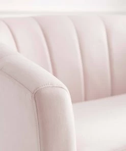 Modway Prospect Channel Tufted Performance Velvet Loveseat Pink 14 Modway Prospect Channel Tufted Performance Velvet Loveseat Pink