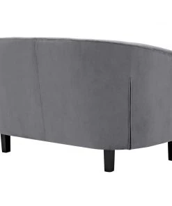Modway Prospect Performance Velvet Loveseat Gray Loveseats