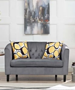 Modway Prospect Performance Velvet Loveseat Gray Loveseats 10 Modway Prospect Performance Velvet Loveseat Gray Loveseats