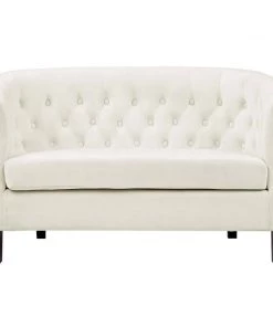 Modway Prospect Performance Velvet Loveseat Ivory