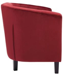 Modway Loveseats Prospect Performance Velvet Loveseat Maroon