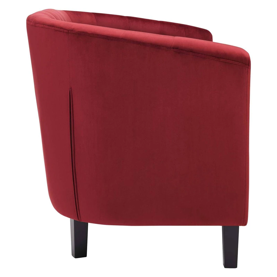 Modway Loveseats Prospect Performance Velvet Loveseat Maroon 2 Modway Loveseats Prospect Performance Velvet Loveseat Maroon