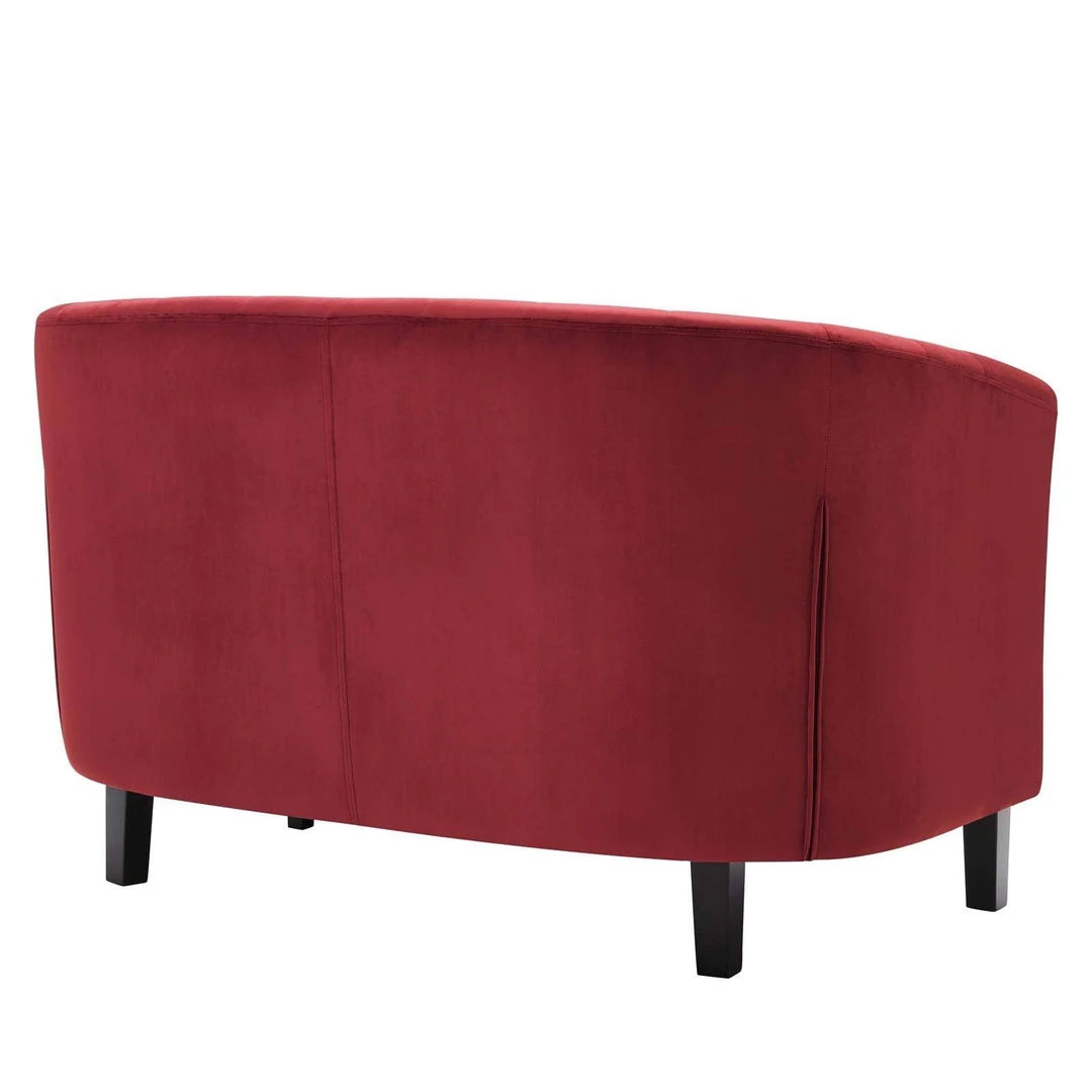 Modway Loveseats Prospect Performance Velvet Loveseat Maroon 3 Modway Loveseats Prospect Performance Velvet Loveseat Maroon