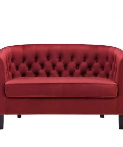Modway Loveseats Prospect Performance Velvet Loveseat Maroon 12 Modway Loveseats Prospect Performance Velvet Loveseat Maroon