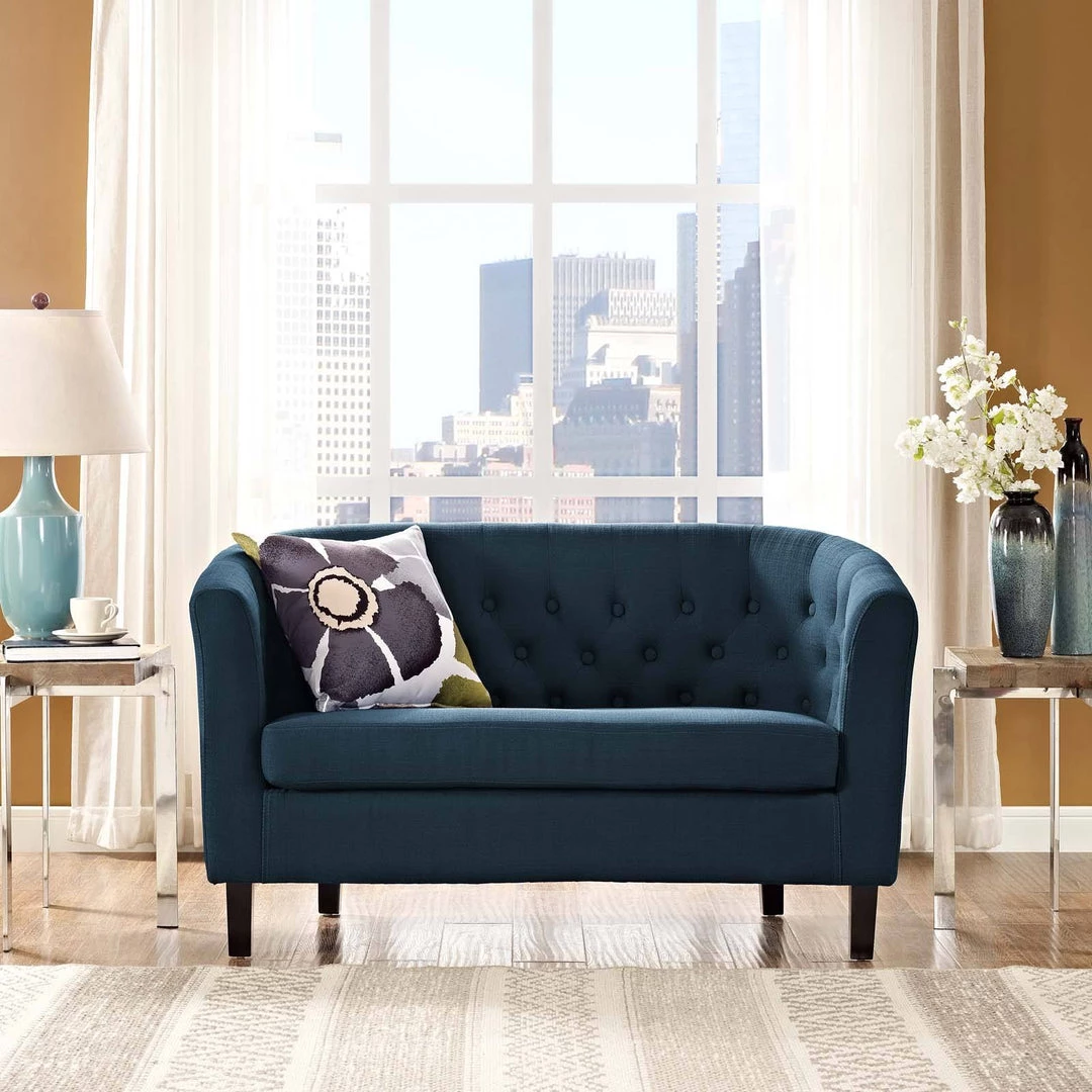 Modway Prospect Upholstered Fabric Loveseat Azure Loveseats 5 Modway Prospect Upholstered Fabric Loveseat Azure Loveseats