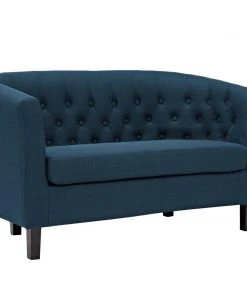 Modway Prospect Upholstered Fabric Loveseat Azure Loveseats