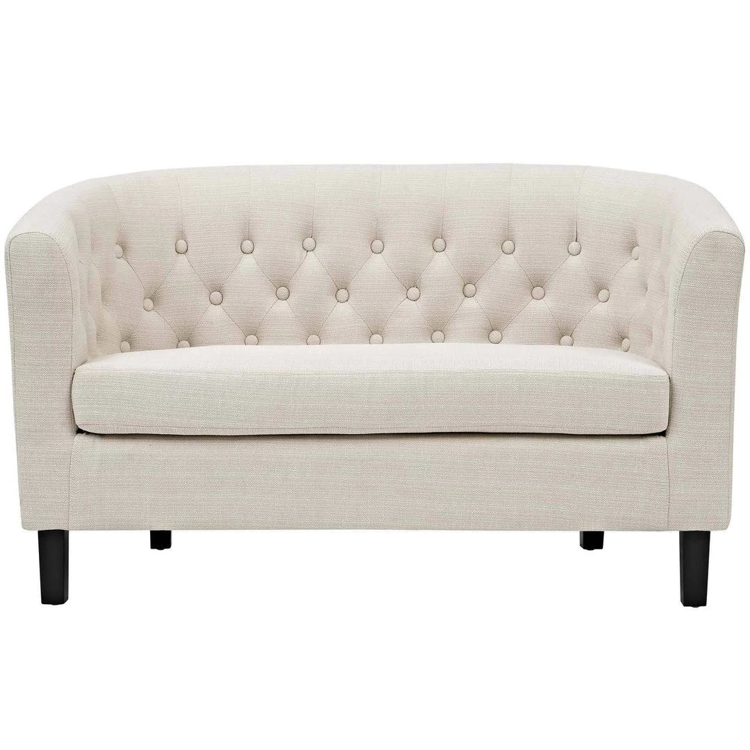 Modway Prospect Upholstered Fabric Loveseat Beige Loveseats 3 Modway Prospect Upholstered Fabric Loveseat Beige Loveseats