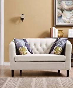 Modway Prospect Upholstered Fabric Loveseat Beige Loveseats 10 Modway Prospect Upholstered Fabric Loveseat Beige Loveseats