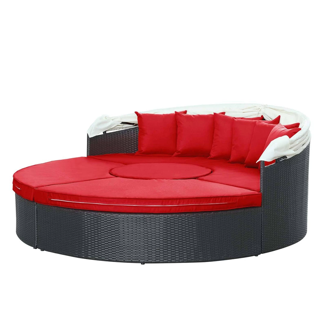 Modway Quest Canopy Outdoor Patio Daybed Espresso Red Outdoor Daybeds 7 Modway Quest Canopy Outdoor Patio Daybed Espresso Red Outdoor Daybeds