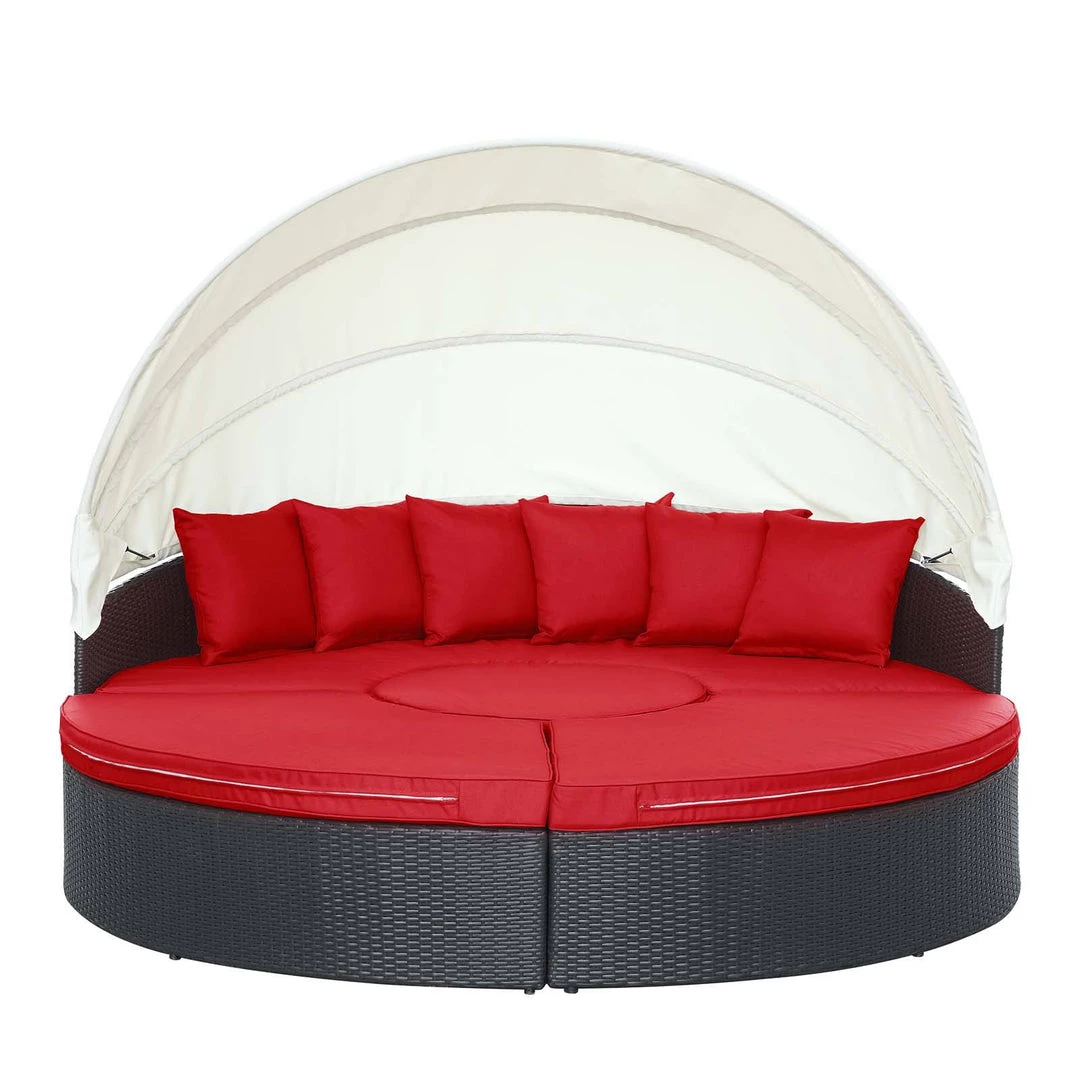 Modway Quest Canopy Outdoor Patio Daybed Espresso Red Outdoor Daybeds 8 Modway Quest Canopy Outdoor Patio Daybed Espresso Red Outdoor Daybeds