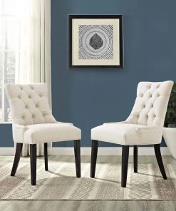 Modway Dining Chairs Regent Dining Side Chair Fabric Set Of 2 Beige 10 Modway Dining Chairs Regent Dining Side Chair Fabric Set Of 2 Beige