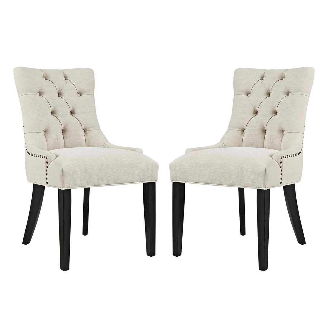 Modway Dining Chairs Regent Dining Side Chair Fabric Set Of 2 Beige 1 Modway Dining Chairs Regent Dining Side Chair Fabric Set Of 2 Beige