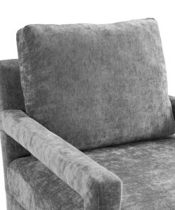 Modway Rehearse Crushed Performance Velvet Armchair Gray Armchairs