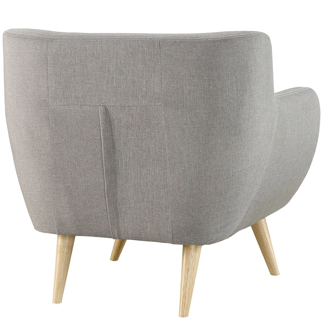 Modway Armchairs Remark Upholstered Fabric Armchair Light Gray 4 Modway Armchairs Remark Upholstered Fabric Armchair Light Gray