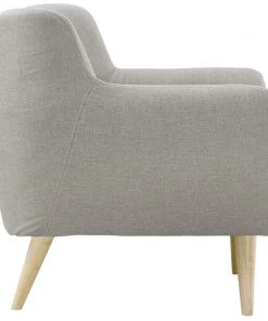 Modway Armchairs Remark Upholstered Fabric Armchair Light Gray 8 Modway Armchairs Remark Upholstered Fabric Armchair Light Gray
