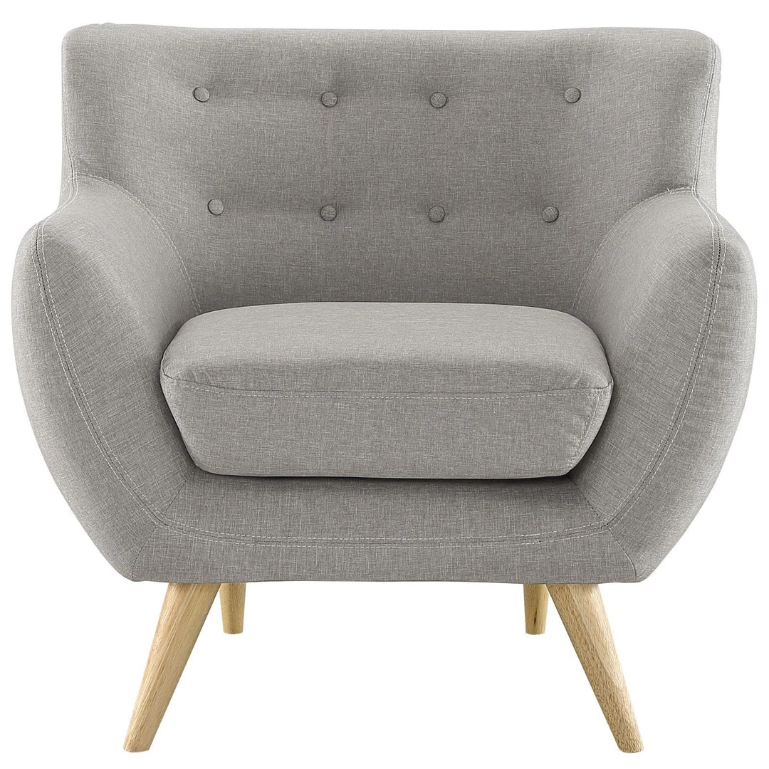 Modway Armchairs Remark Upholstered Fabric Armchair Light Gray 1 Modway Armchairs Remark Upholstered Fabric Armchair Light Gray