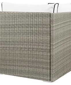 Modway Outdoor Sectional Repose Outdoor Patio Corner Light Gray White